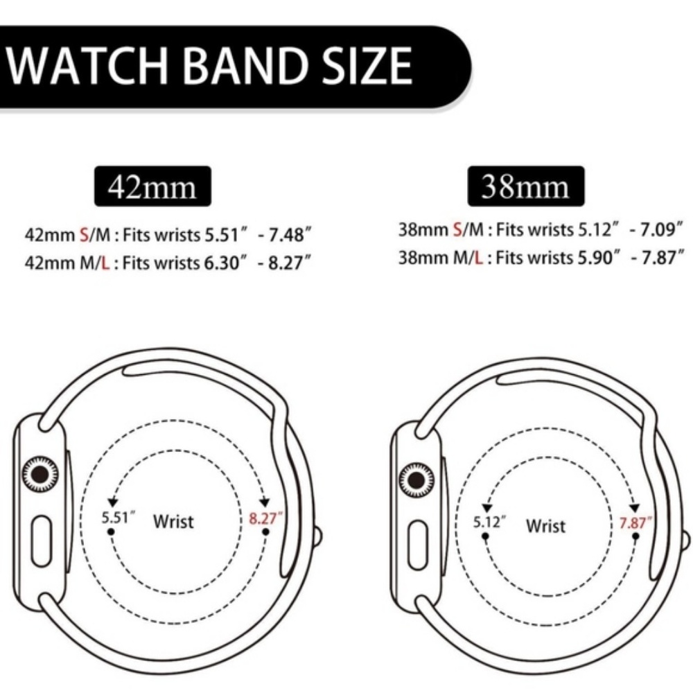 ❤️NEW Pink Sport Silicone Band For Apple Watch - Picture 4 of 5